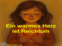 Ein warmes Herz ist Reichtum