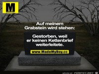 meine Grabsteininschrift