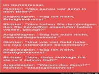 im Gerichtssaal......