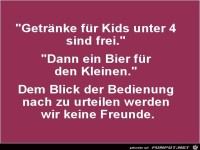 Getr�nke f�r Kids unter 4.......