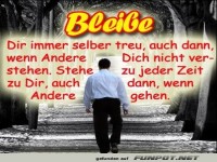 Bleibe dir immer treu