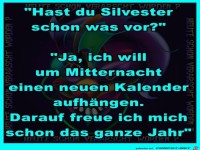 Was machst Du an Silvester