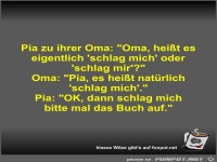 Pia zu ihrer Oma