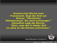 Kommt eine Nonne zum Frauenarzt