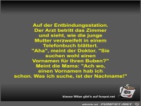 Auf der Entbindungsstation