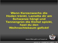 Wenn Kerzenwachs die Hoden trnkt