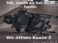 Wir �ffnen Kasse 3 f�r Sie