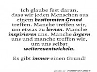 Es gibt immer einen Grund