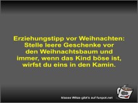 Erziehungstipp vor Weihnachten