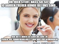 Kundenservice versus Neukundenangebote