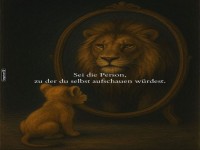 Selbstvertrauen als Lwenmhne