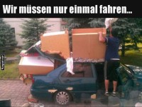 Kreative Kofferraumlsung