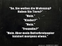 Wohnungsbesichtigung mit �berraschung