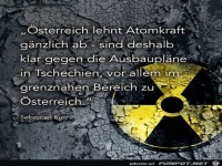sterreich lehnt Atomkraft gnzlich ab...