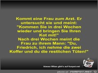 Kommt eine Frau zum Arzt