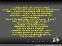 Lehrerin: Wer kann mir einen Satz sagen