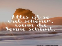 Wenn die Sonne scheint