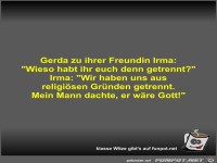 Gerda zu ihrer Freundin Irma