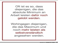 Oft ist es so