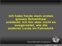 Ich habe heute mein erstes graues Schamhaar entdeckt