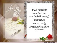 Viele Probleme erscheinen uns