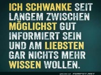 Zwischen Informiertsein und Ignoranz