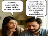 Schlafgeflster mit Pointe