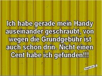 Handy auseinander, Cent nicht gefunden!