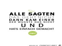 Alle sagten das geht nicht