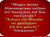 Kein Sex bei einer Maennergrippe