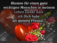 Blumen fuer einen ganz wichtigen Menschen