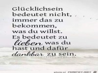 GLUeCKLICHSEIN BEDEUTET NICHT