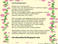 Verbundenheit - Gedicht von Nicole Sunitsch