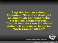 Sagt der Arzt zu seinem Patienten