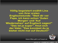 V�llig begeistert erz�hlt Lina von ihrer ersten...