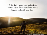 Gerne alleine