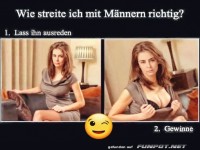 Wie streite ich mit M�nnern richtig?