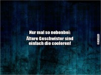 ltere Geschwister sind cooler