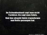 Schw�bischer Abschied mit Adele