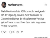 Gem�segrab im K�hlschrank