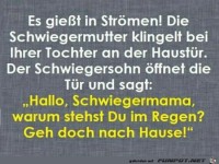 es giesst in Stroemen.....