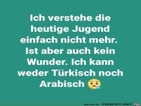 ich verstehe die heutige Jugend nicht mehr......
