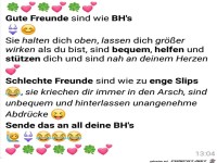 Gute Freunde sind wie BH s