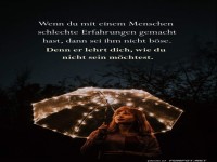 wenn du mit einem Menschen