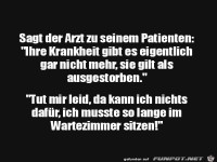 Ihre Krankheit ist ausgestorben