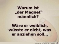 Warum ist der Magnet m�nnlich ?