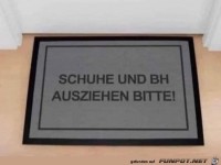 Lustige Fußmatte