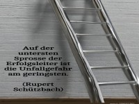 auf der untersten sprosse