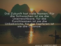 Inspirierendes Zitat �ber die Zukunft