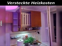 Heizung hinter Kchenschrank versteckt